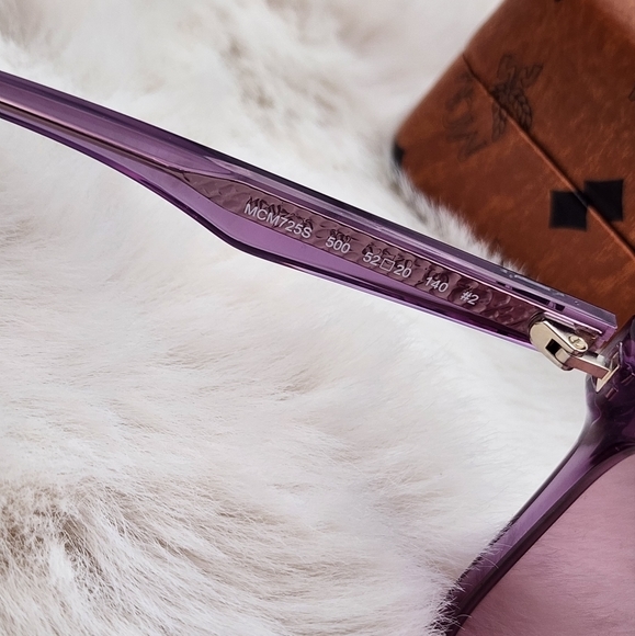 MCM authetic 52MM SIMPLE LOGO SUNGLASSES IN PURPLE new with tags - Picture 11 of 16